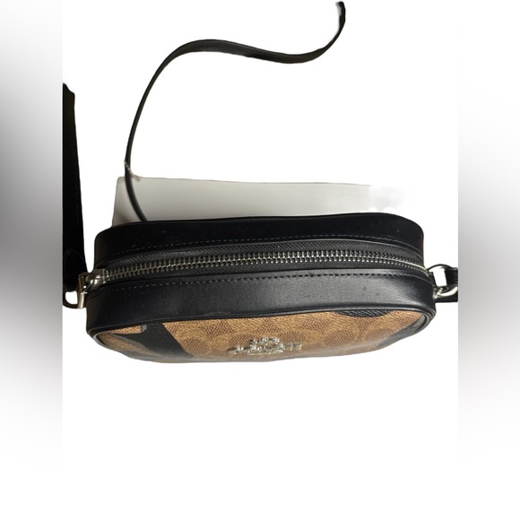 COACH MINI JAMIE CAMERA BAG SIGNATURE CANVAS BOW PRINT CY778 - Picture 3 of 8